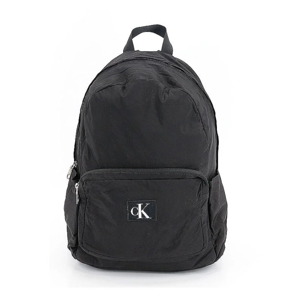 Calvin Klein CK Black Backpack Book Bag Travel‎ School Bag